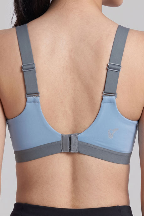 Zelocity Padded High Impact Quick Drying Sports Bra- Indian Teal — image 4